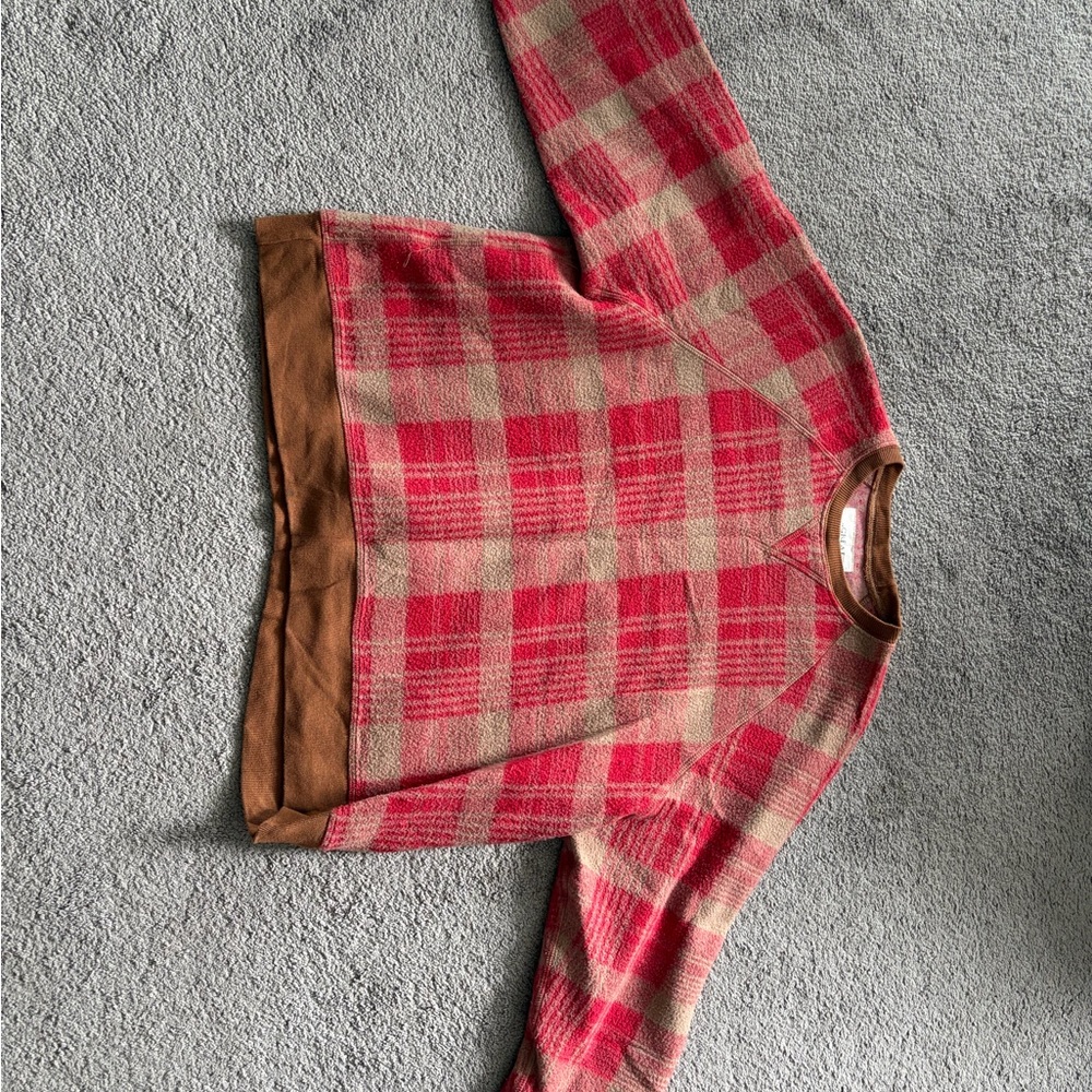THE GREAT. Plaid Sweat Set